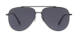 Sleek Minimalist Thin Metal Aviator Sunglasses - P8636