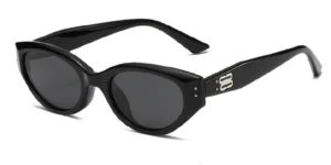 Trendy 90s Retro Thick Acetate Cat Eye Sunglasses - 2338