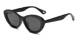 Exaggerated Oval Chunky Acetate Cat Eye Sunglasses - LY2368