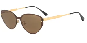 Sleek Pointed Small Cat Eye Sunglasses with Metal Temples - P8702