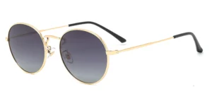 Classic Unisex Thin Metal Oval Round Sunglasses - P8632