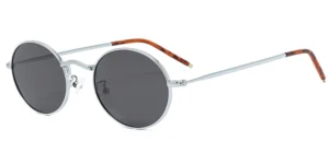Iconic Small Round Metal Retro Sunglasses - P8707