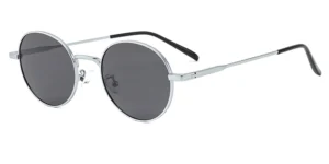 Classic Unisex Thin Metal Round Sunglasses - P8060