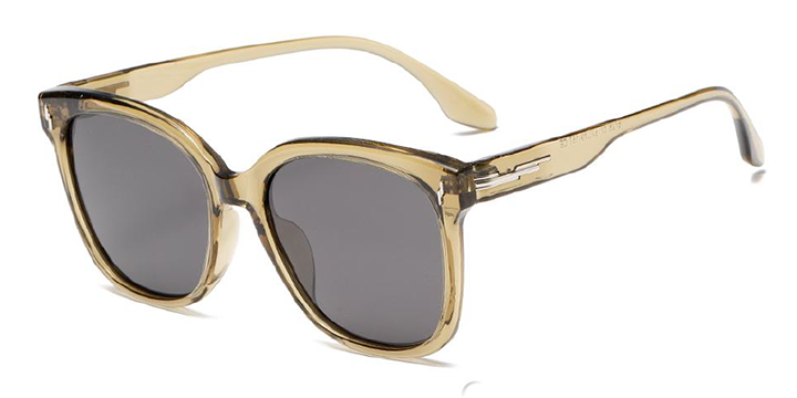 Oversized Geometric Square Sunglasses with Signature Triple-Bar Metal Hinges - Image 5
