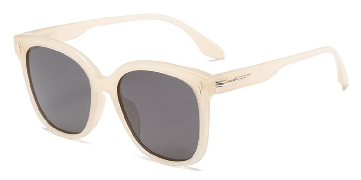 Oversized Geometric Square Sunglasses with Signature Triple-Bar Metal Hinges - Image 7